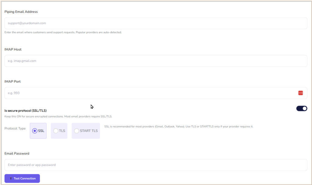 Mailbox/Business Inbox Settings 5 configure email