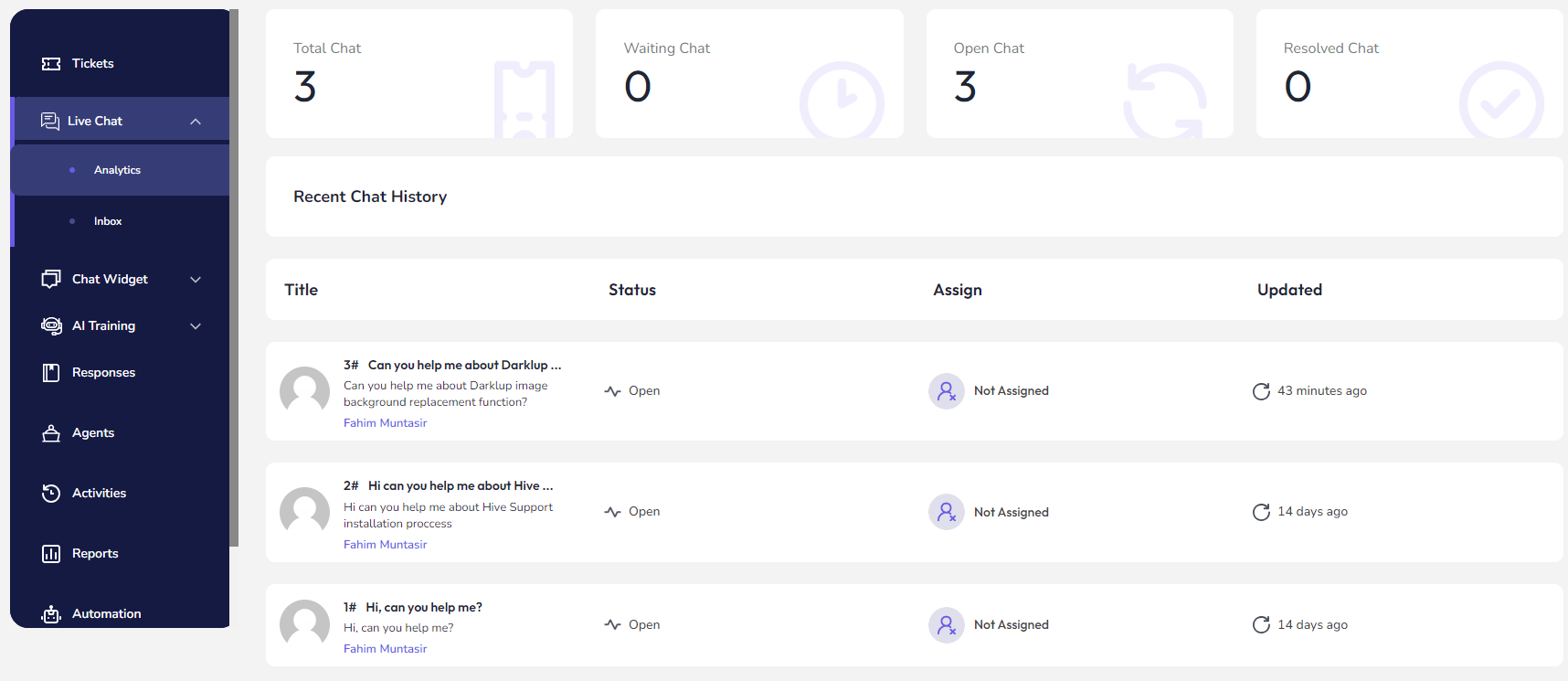 wordpress support plugin