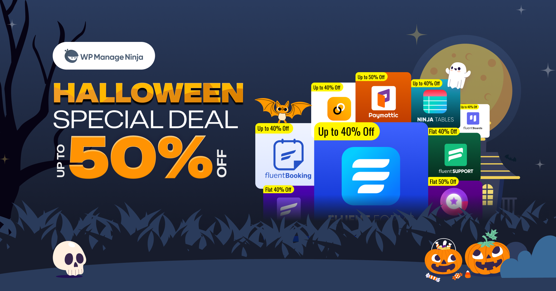 WP Mangage Ninja WordPress Halloween Discount and Offers 2024