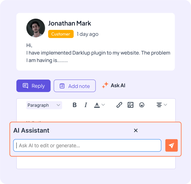ai ticket reply