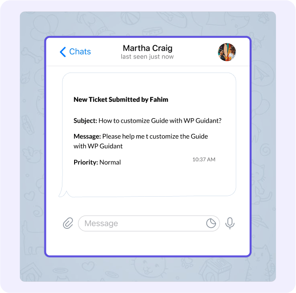 response telegram